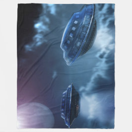 宇宙船 フリースブランケット