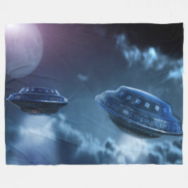 宇宙船 フリースブランケット