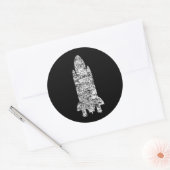 宇宙船 ラウンドシール (封筒)