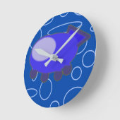 宇宙船 ラウンド壁時計 (傾斜)