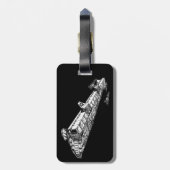 宇宙船 ラゲッジタグ (裏面縦)