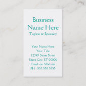 宇宙船 名刺 (裏面)