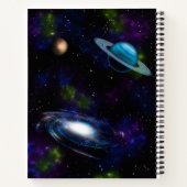 宇宙船，宇宙，太陽，惑星，銀河系 ノートブック (裏面)