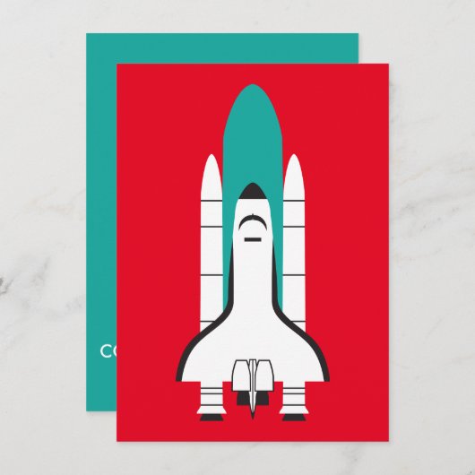 宇宙船 招待状 (正面/裏面)