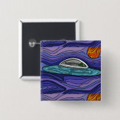 宇宙船 UFO エイリアン UAP 超常現象 缶バッジ (正面&裏面)