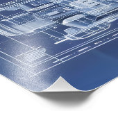 宇宙船Sci-Fi図 フォトプリント (角)