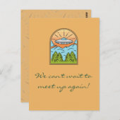 宇宙船UFO宇宙来場者が再会 ポストカード (正面/裏面)