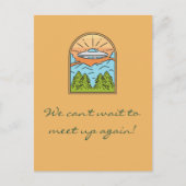 宇宙船UFO宇宙来場者が再会 ポストカード (正面)