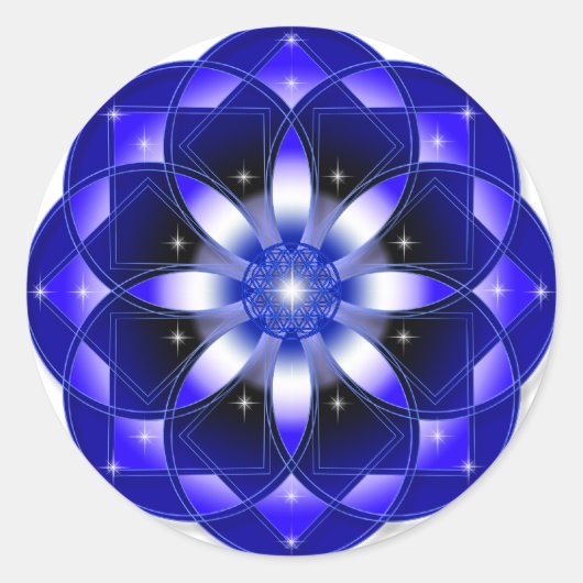 宇宙花 ラウンドシール (正面)