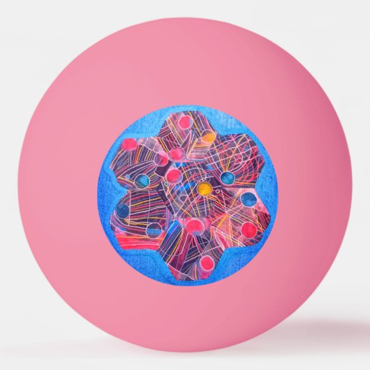 宇宙花 卓球ボール (正面)