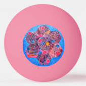 宇宙花 卓球ボール (裏面)