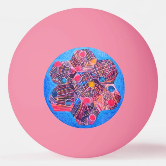 宇宙花 卓球ボール (裏面)