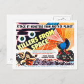 宇宙葉書からのキラー ポストカード (正面/裏面)