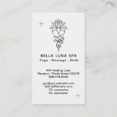 *~*宇宙蓮華+涅槃 – 神聖な幾何学 名刺 (裏面)