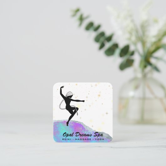 *~*宇宙虹のオパール女神天の魔法 スクエア名刺 (スタンド正面)