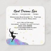 *~*宇宙虹のオパール女神天の魔法 スクエア名刺 (裏面)