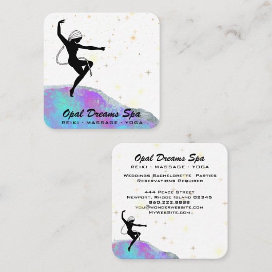 *~*宇宙虹のオパール女神天の魔法 スクエア名刺 (正面/裏面)
