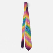宇宙虹エネルギー非バイナリLGBTQ+プライド ネクタイ (裏面)