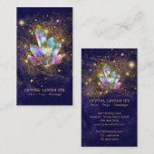 *~*宇宙虹結晶金ゴールドグリッター星 名刺 (正面/裏面)