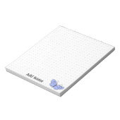 宇宙蝶カスタムの網点格子 ノートパッド (回転)