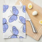 宇宙蝶パターン キッチンタオル (四つ折り)