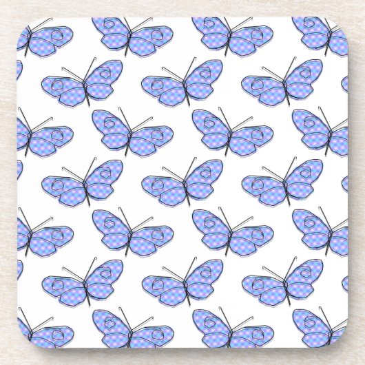 宇宙蝶パターン コースター (正面)