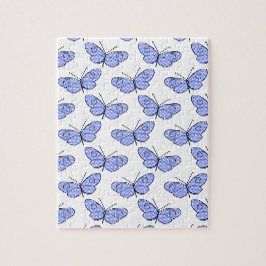 宇宙蝶パターン ジグソーパズル (縦)