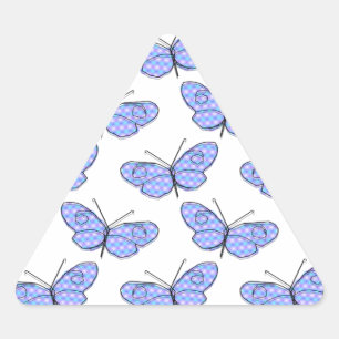 宇宙蝶パターン 三角形シール