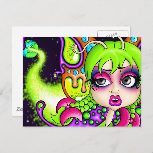 宇宙蝶 ポストカード (正面/裏面)