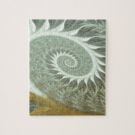 宇宙螺線形-神聖な幾何学の金螺線形 ジグソーパズル (縦)