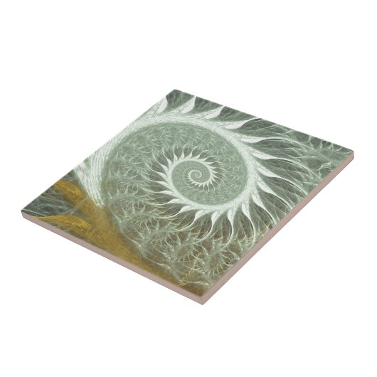 宇宙螺線形-神聖な幾何学の金螺線形 タイル (側面)