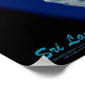 宇宙衛星ポスターからスリランカ ポスター (角)