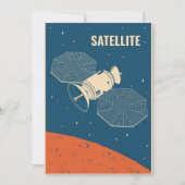宇宙衛星 招待状 (正面)