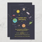 宇宙要素招待状 招待状 (正面/裏面)