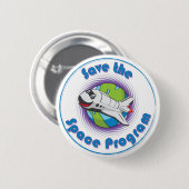 宇宙計画を救って下さい 缶バッジ (正面&裏面)