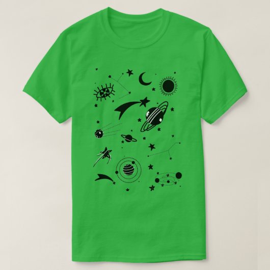 宇宙記号 Tシャツ (デザイン正面)