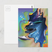 宇宙訪問者 ポストカード (正面/裏面)