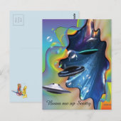 宇宙訪問者 ポストカード (正面/裏面)