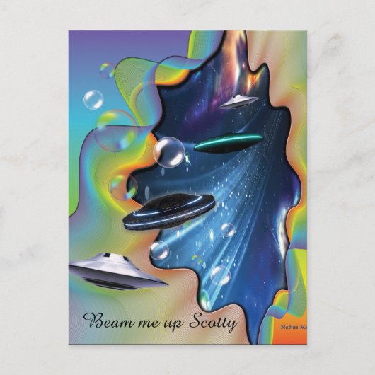 宇宙訪問者 ポストカード (正面)