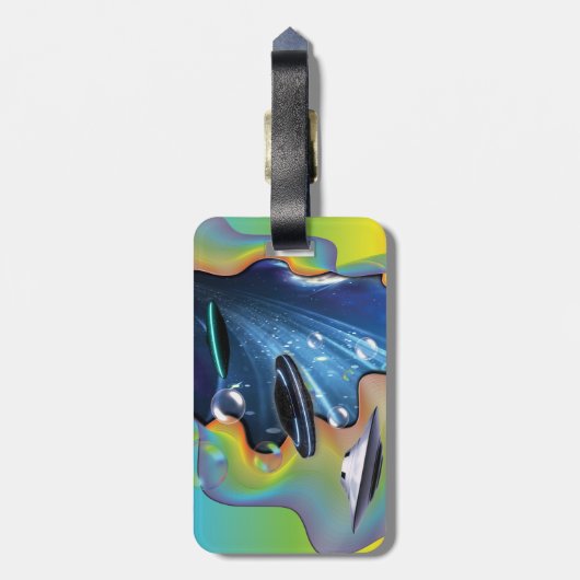 宇宙訪問者 ラゲッジタグ (裏面縦)