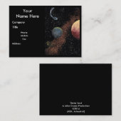 宇宙設計の~の彗星のテーマのぽっちゃりした名刺B 名刺 (正面/裏面)