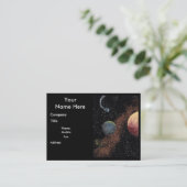 宇宙設計の~の彗星のテーマのぽっちゃりした名刺B 名刺 (スタンド正面)