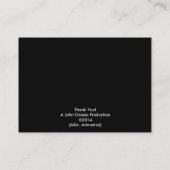 宇宙設計の~の彗星のテーマのぽっちゃりした名刺B 名刺 (裏面)