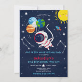 宇宙誕生パーティー 招待状 (正面)