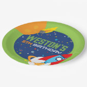 宇宙誕生日アウトオブザワールド紙プレート ペーパープレート (アングル)