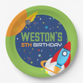 宇宙誕生日アウトオブザワールド紙プレート ペーパープレート