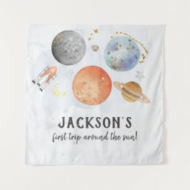 宇宙誕生日ウェルカムサイン タペストリー