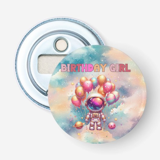 宇宙誕生日ガールフライトクルー 栓抜き (正面)