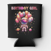 宇宙誕生日ガールフライトクルー 缶クーラー (正面)