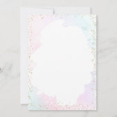 宇宙誕生日パーティーセカンドトリッのまわりにプザサン 招待状 (裏面)